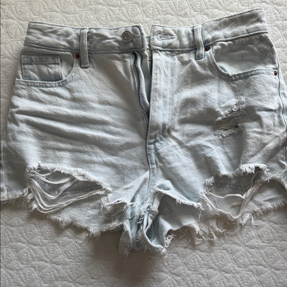 PacSun Light Wash Distressed Jean Shorts